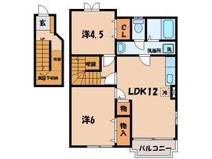 田貫 徒歩3分 2階の物件間取画像